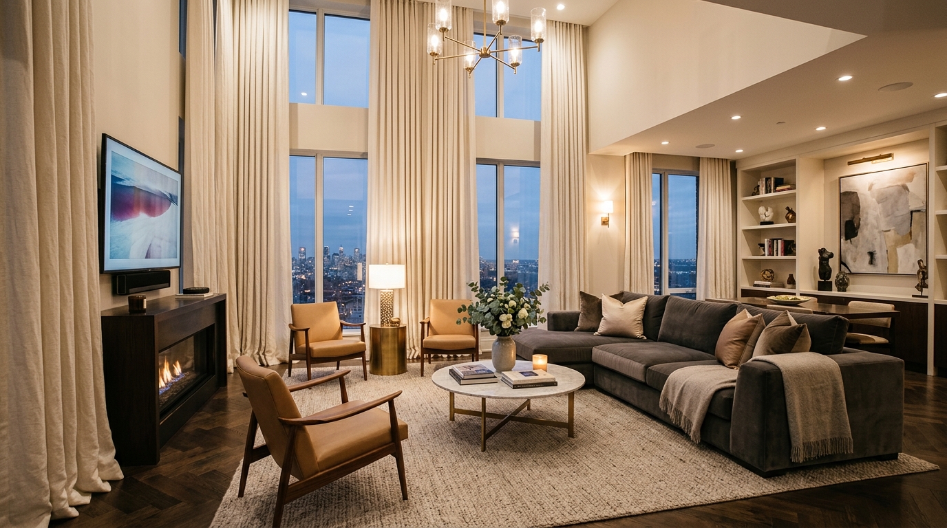 Living Room Curtains Ideas